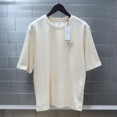 (국내배송) AMI 22SS 하트자수 반팔티셔츠