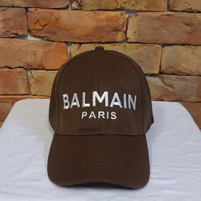 (국내배송) 발망 파리스 로고 코튼 베이스볼캡 (BALMAIN PARIS Logo Baseball Cap) (브라운)