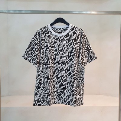 (국내배송) 펜디 23 SS FENDI FF 웨이브 로고 티셔츠